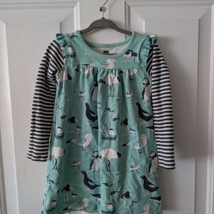 Tea Collection Sea Birds and Stripes Dress
